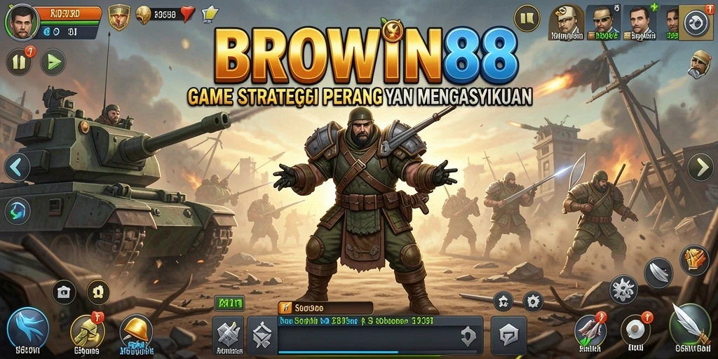 Tampilan gameplay BROWIN88 yang mendebarkan dengan pertempuran strategis.
