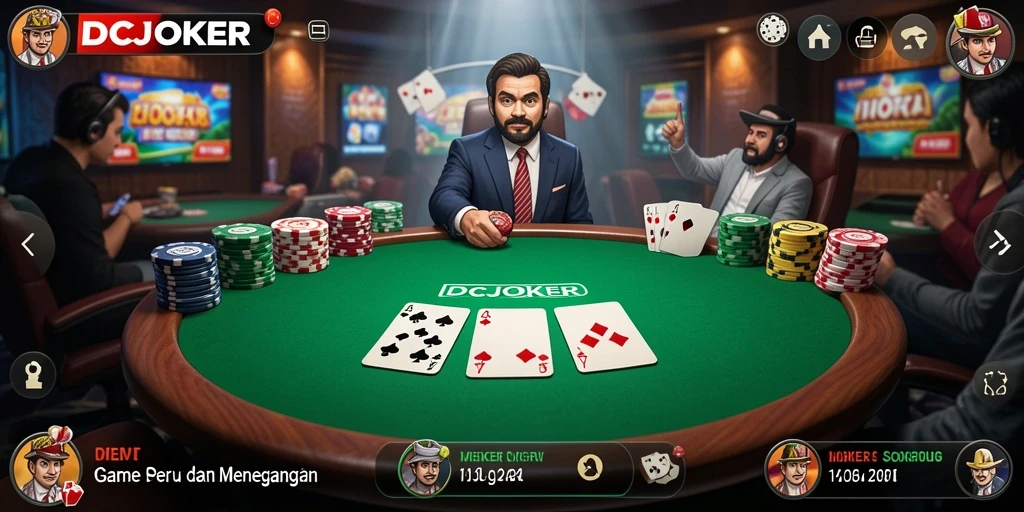 Screenshot gameplay IDCJOKER menunjukkan keseruan bermain poker secara online.