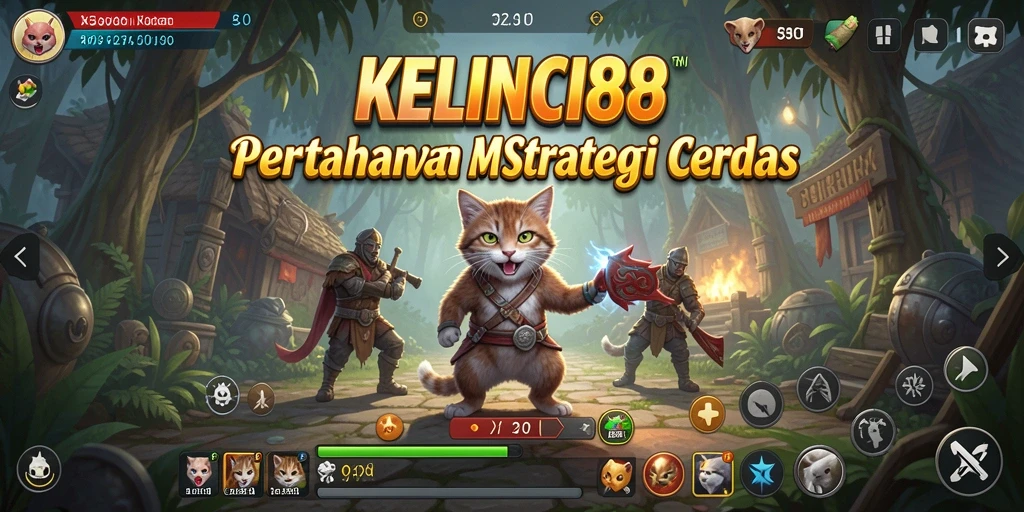 Tampilan menakjubkan dari gameplay Tower Defense KELINCI88.