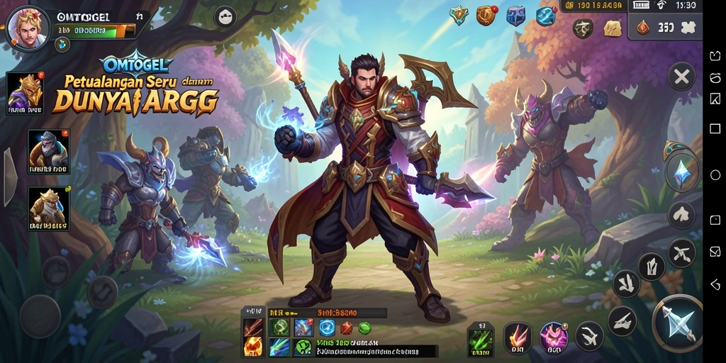 Screenshot gameplay seru dari OMTOGEL yang menampilkan aksi pertarungan.