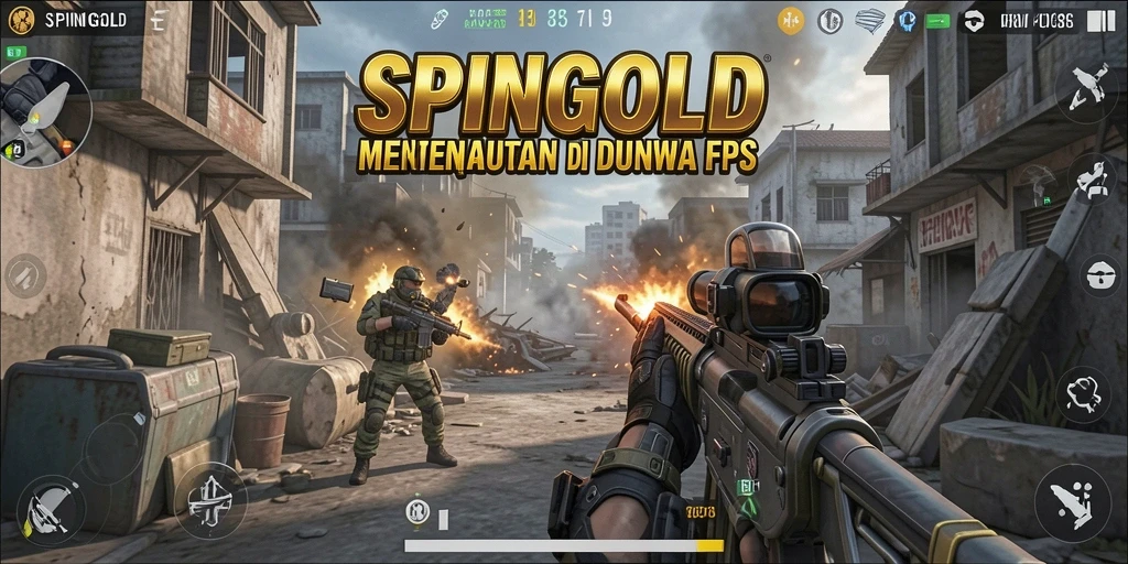 Tampilan menarik dari gameplay intens SPINGOLD yang memukau.
